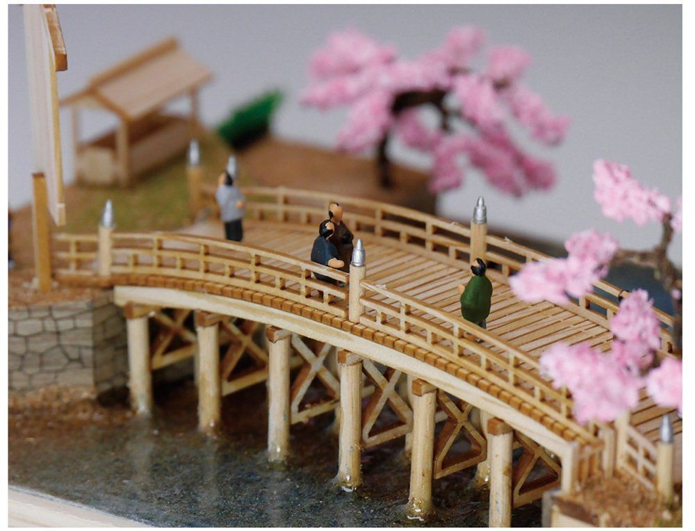 新着商品】ウッディジョー 東海道五十三次シリーズ 日本橋 木製