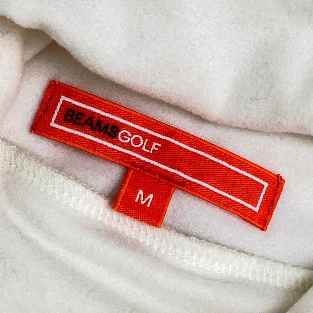 サイズ：M BEAMS GOLF ビームスゴルフ  タートルネック 長袖Tシャツ  ホワイト系 [240101449346] ゴルフウェア メンズ ストスト サイズ：M BEAMS GOLF ビームスゴルフ タートルネック 長袖T