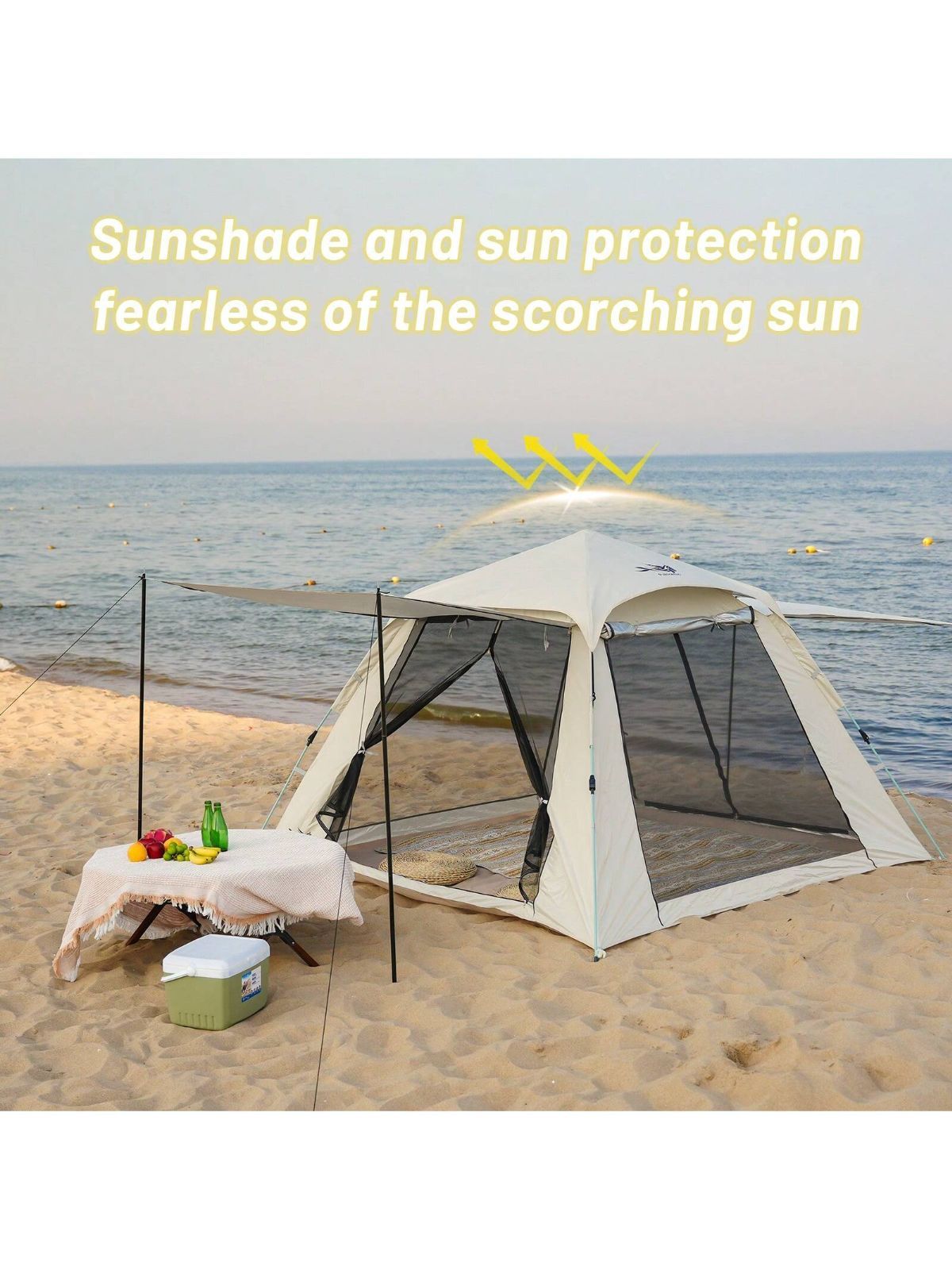 簡単クイック設営 キャンプテント 野外シェルター 自動即時