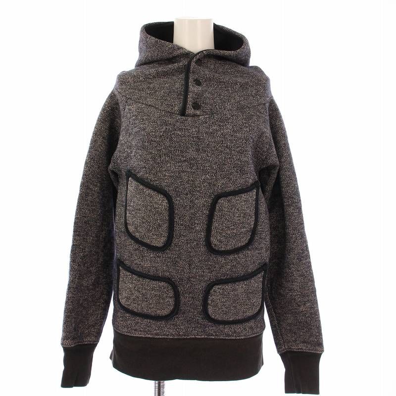 キャピタル kapital ビーチクロスパーカー プルオーバー 長袖 ニット ウール混 1 グレー /BB レディース キャピタル kapital ビーチクロスパーカー プルオーバー 長袖