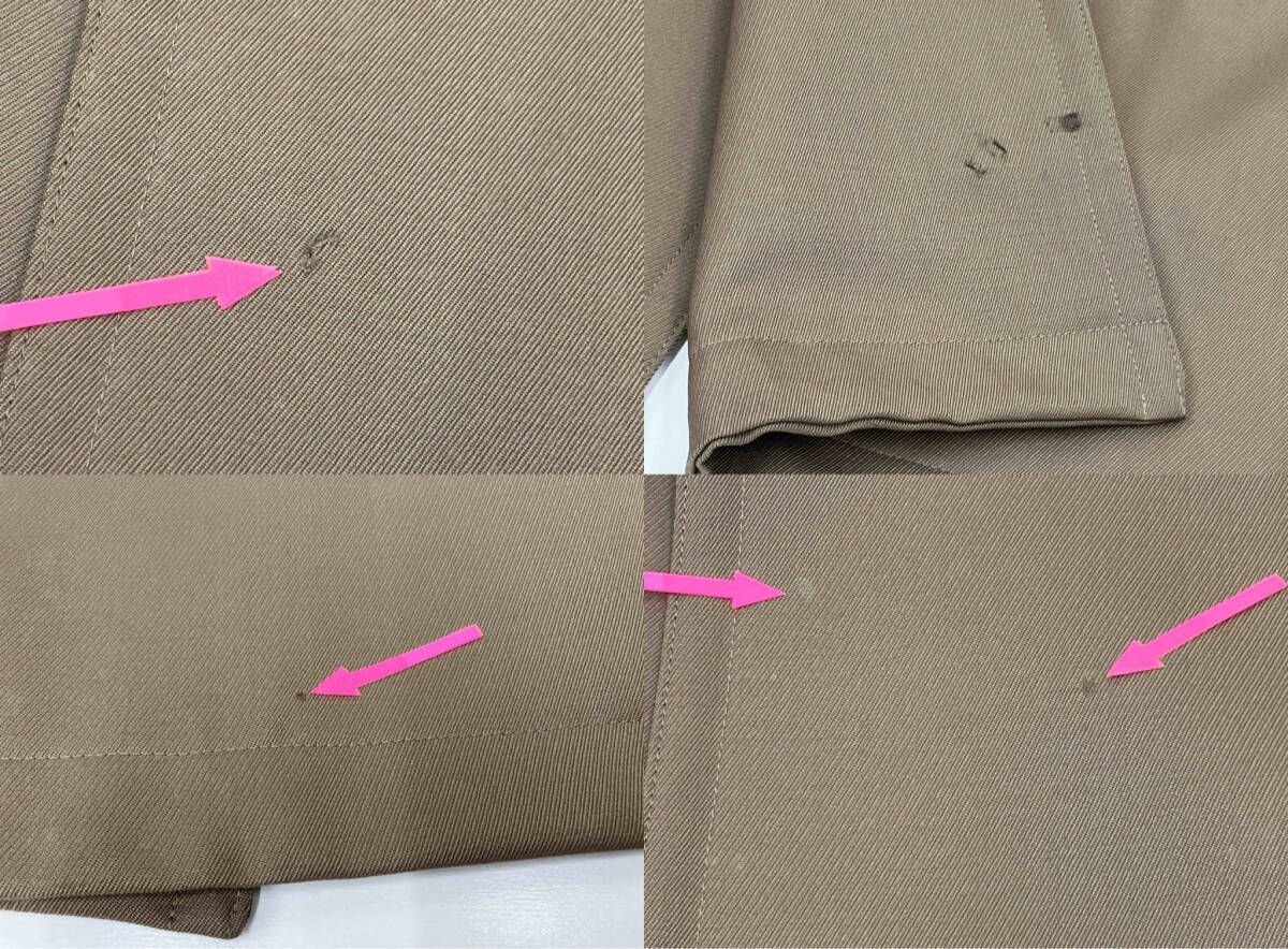 美品  希少 Paul Smith フェザー裏地総柄 ウール トレンチコート ポールスミス 裏地 派手 ブラック トレンチコート お洒落