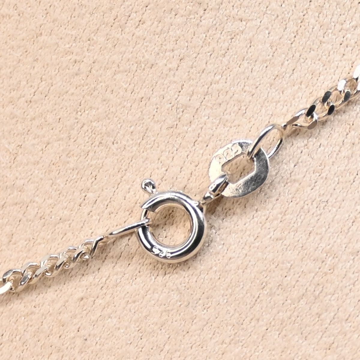 研磨済】SAAD シルバー925 チェーン 長さ45cm 幅2mm サード ネックレス