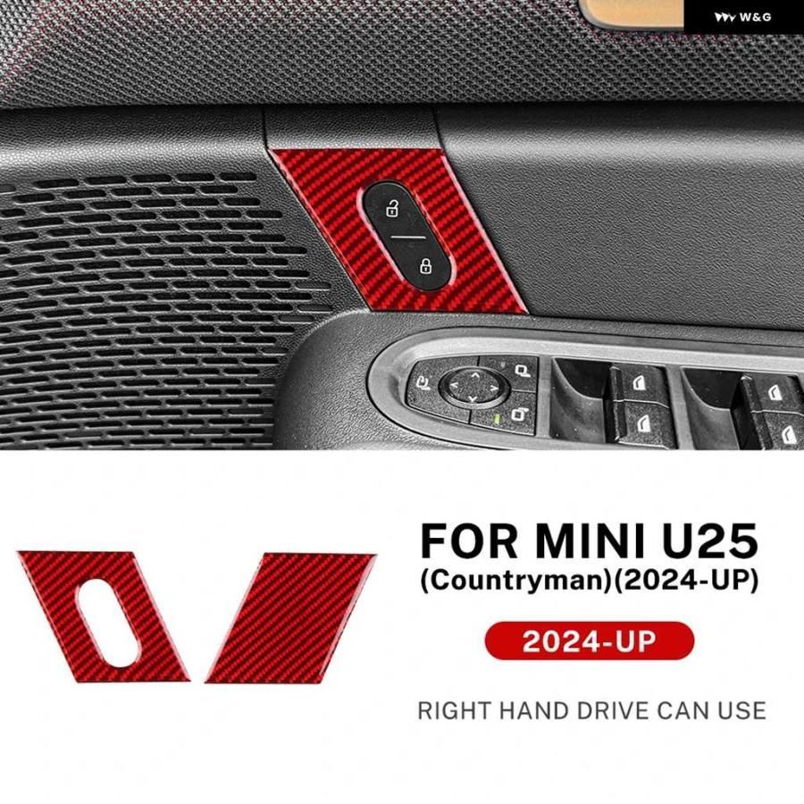 用ドアロックスイッチ用カーボンステッカー