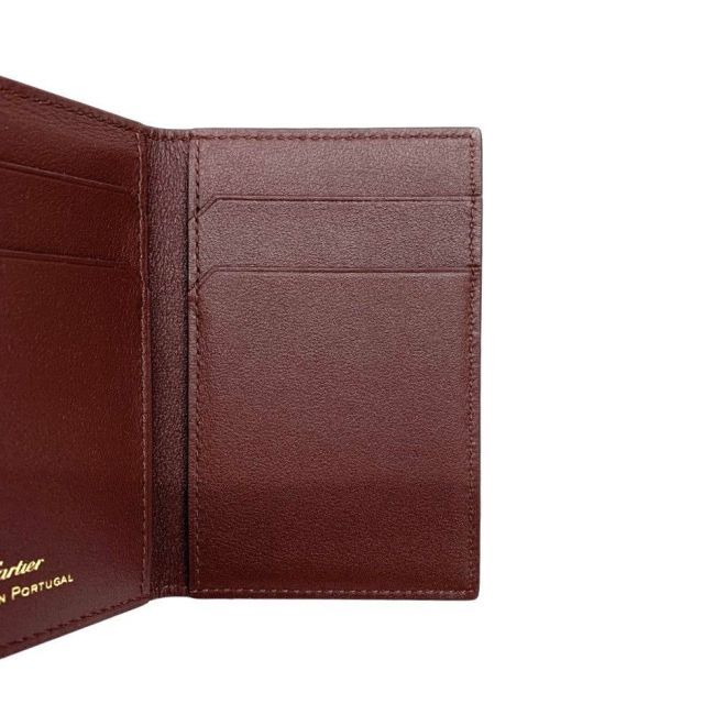 美品】カルティエ 長財布 カードケース お札入れ マチあり マストライン Cartier(カルティエ) マストライン カードケース GACH レザー