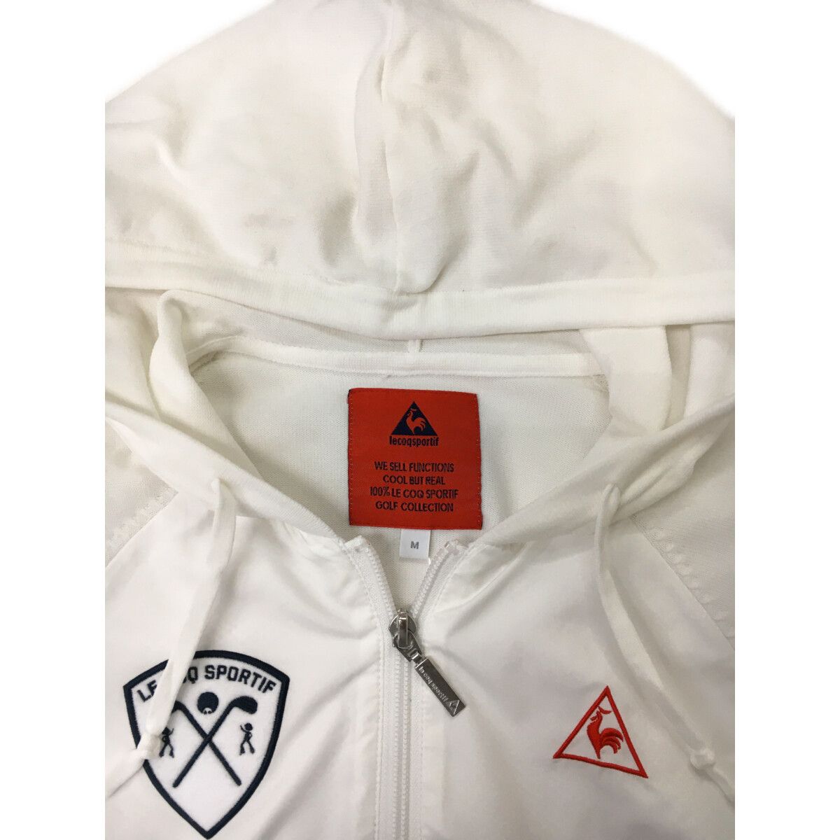 中古 レディース ルコックスポルティフ le coq sportif ブルゾン M 白 