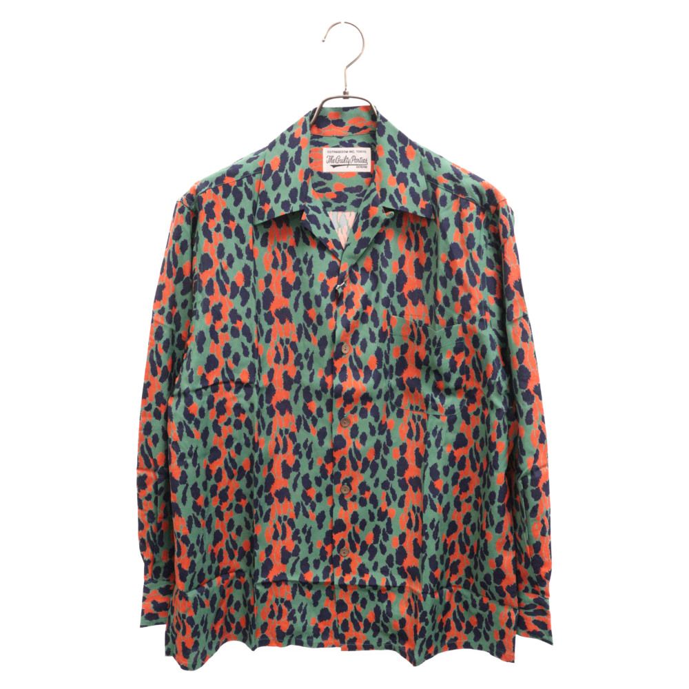 WACKO MARIA (ワコマリア) 21SS HAWAIIAN SHIRT L/S TYPE-2 レオパード柄 ハワイアン長袖シャツ アロハシャツ  グリーン 21SSE-WMS-HI08 - メルカリ