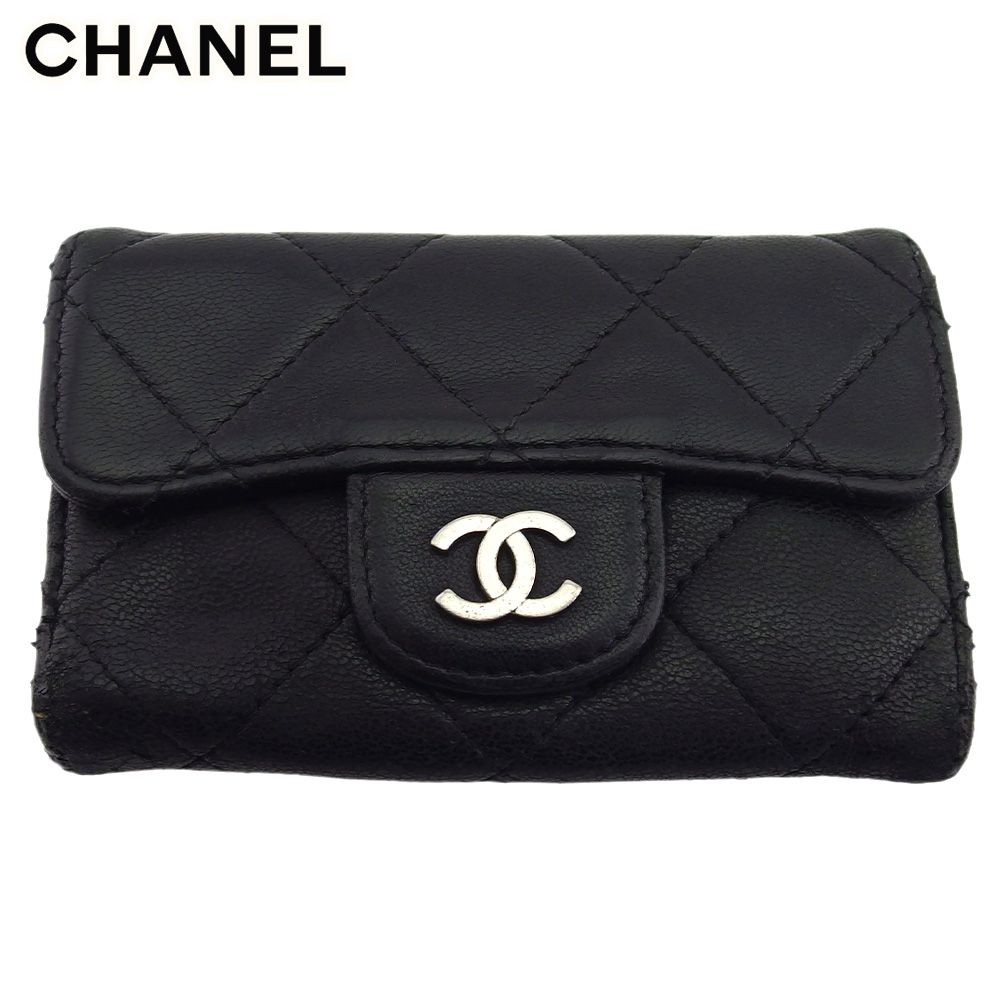 シャネル　極上品　ココマーク　ココボタン　キーケース　ブラック　CHANEL 2ndhands_a26723
