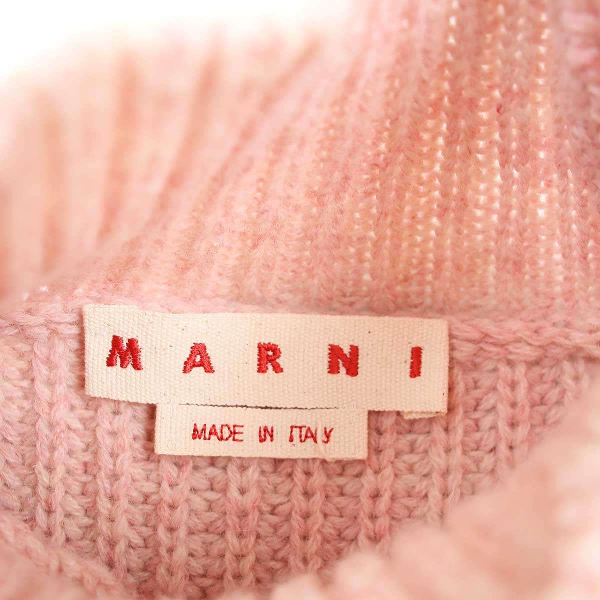 MARNI マルニ 23AW Broken Fisherman Turtleneck Knit ダメージニット