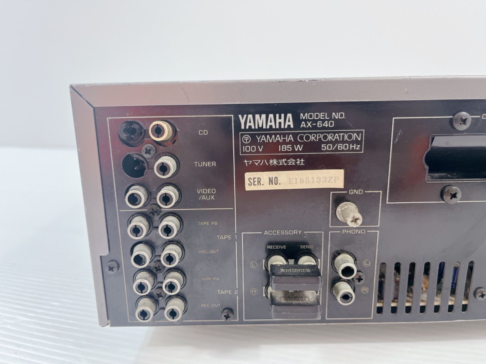 YAMAHA AX-640 プリメインアンプ 昭和レトロ - メルカリ