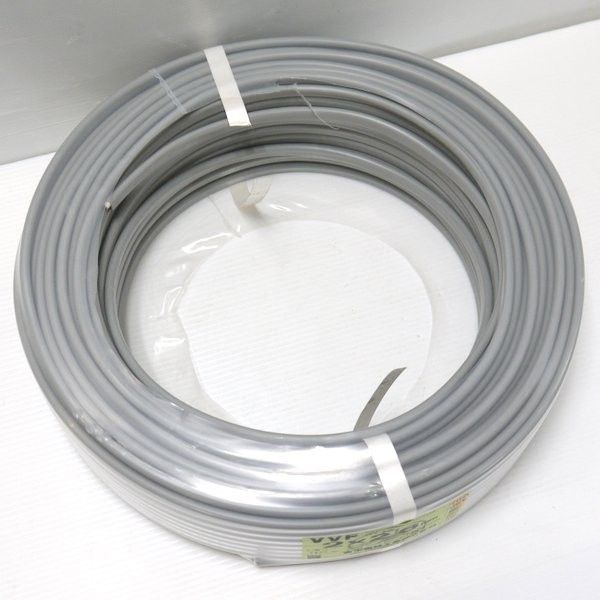 約13.8kg 富士電線工業 VVFケーブル 2×2.6mm 灰色 黒白 600V