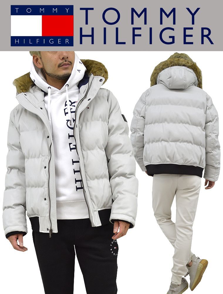 TOMMY HILFIGER トミーヒルフィガー 中綿PUレザージャケット希少