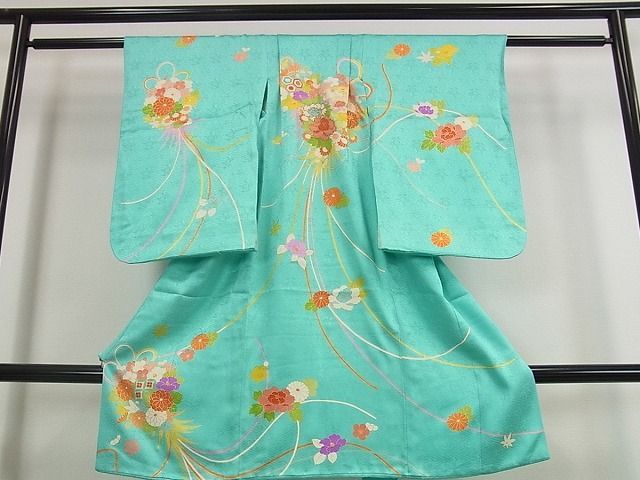 平和屋本店 上 創業460年 千總 七五三 3歳 女の子 祝着 花束 金彩 s7002