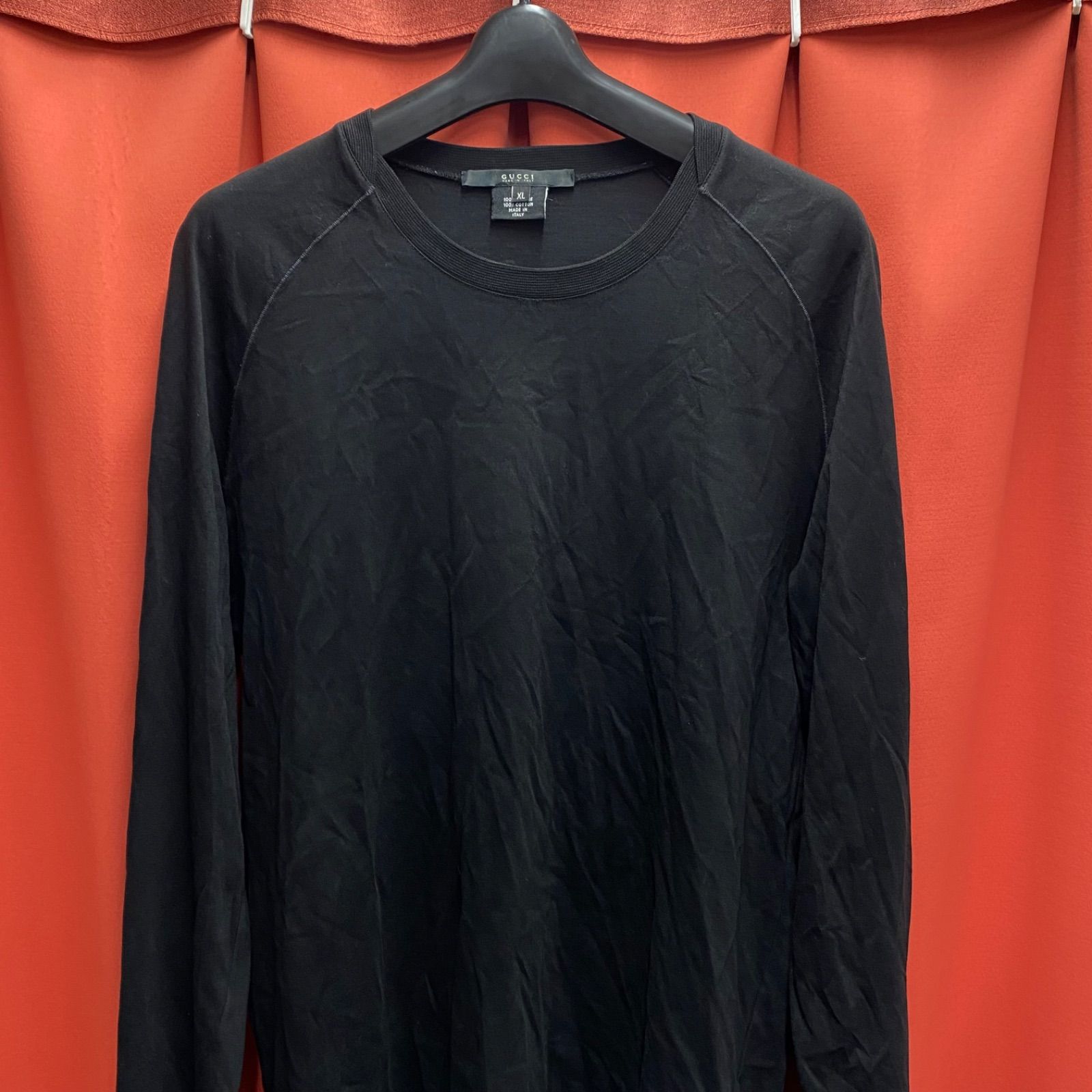 GUCCI グッチ ロング Tシャツ ロンT ブラック XL サイズ イタリア製 