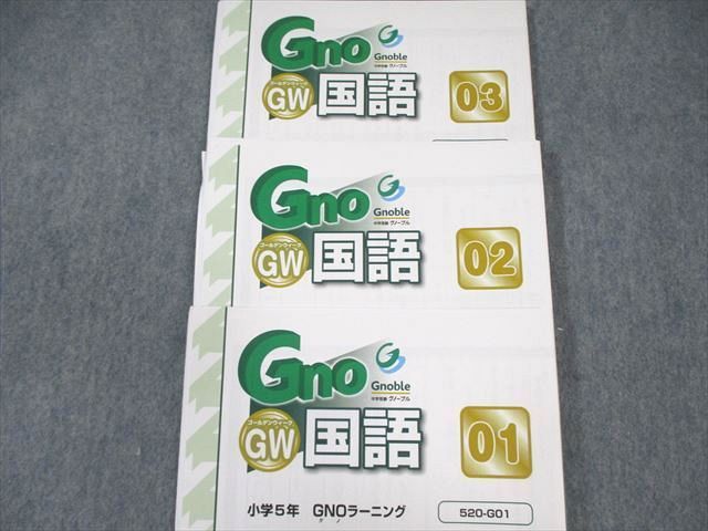 Gnoble グノーブル 小5 国語 GNO/グノラーニング 春/GW/夏/冬 通年セット 2022 計64冊 ★ ☆ 000L2D グノーブル 小5 GNOラーニング/春期/夏期/冬期/GW 国語 通年