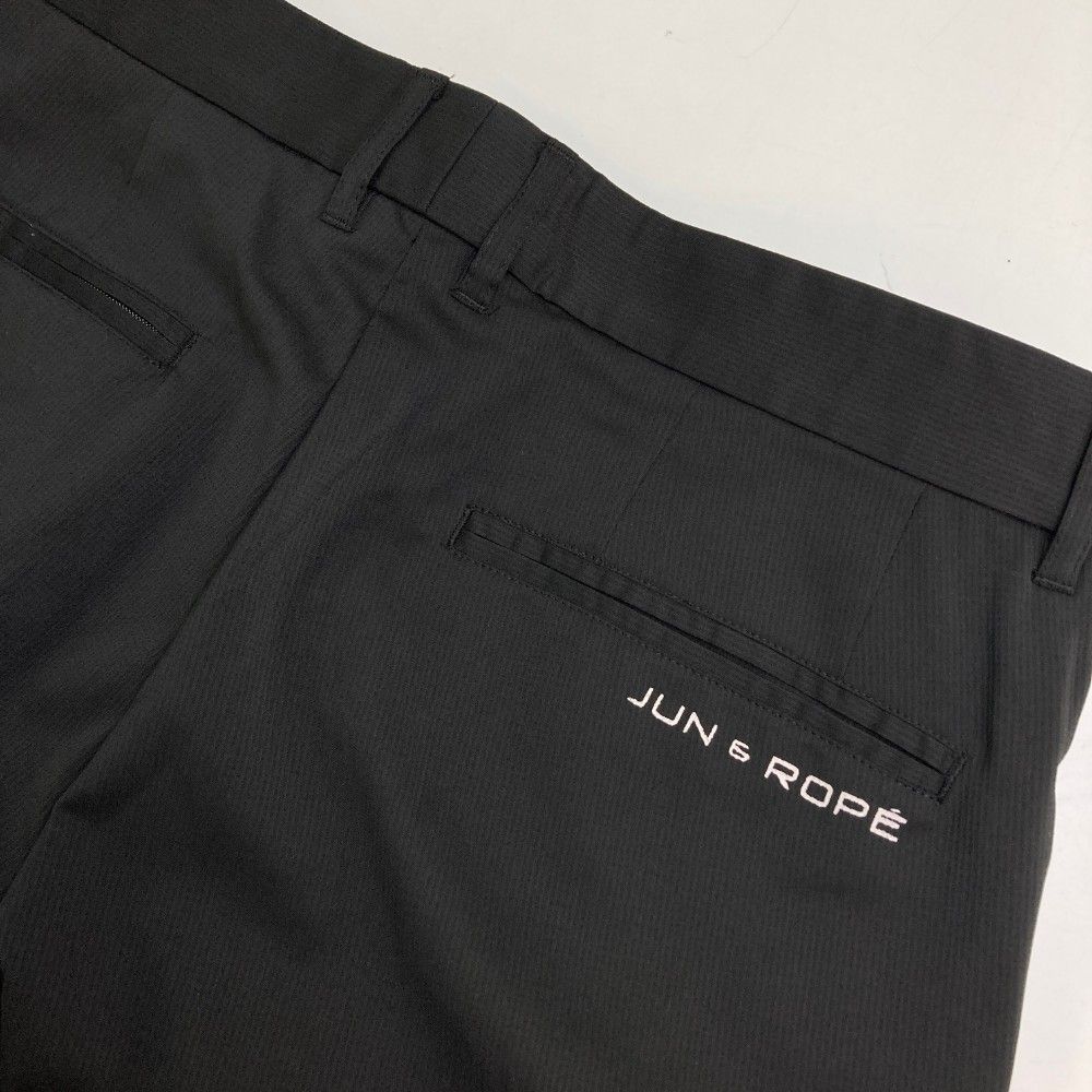 サイズ：L JUN&amp;ROPE ジュン アンド ロペ  ロングパンツ  ブラック系 [240101434020] ゴルフウェア メンズ ストスト サイズ：L JUN&ROPE ジュン アンド ロペ ロングパンツ ブラック