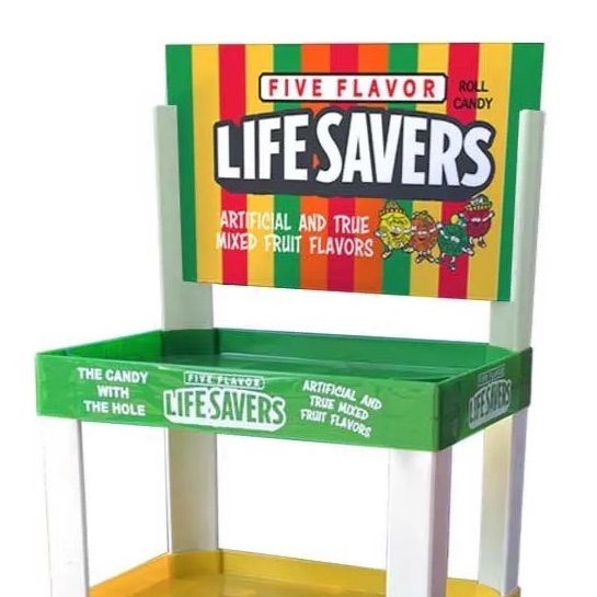 LIFE SAVERS ライフセーバー ストアディスプレイ ラック 4段 アメリカ