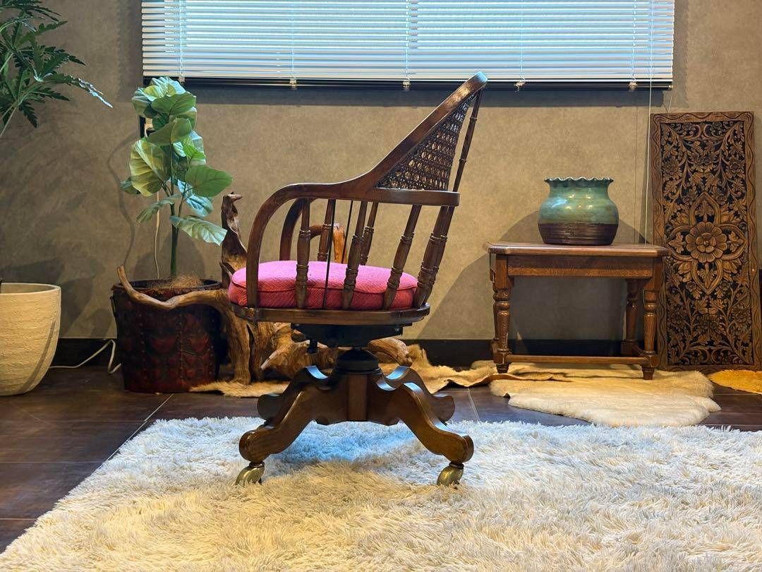 DREXEL HERITAGE　ドレクセル　アンティーク　デスクチェア　IH DREXEL HERITAGE ドレクセル アンティーク デスクチェア IH DREXEL