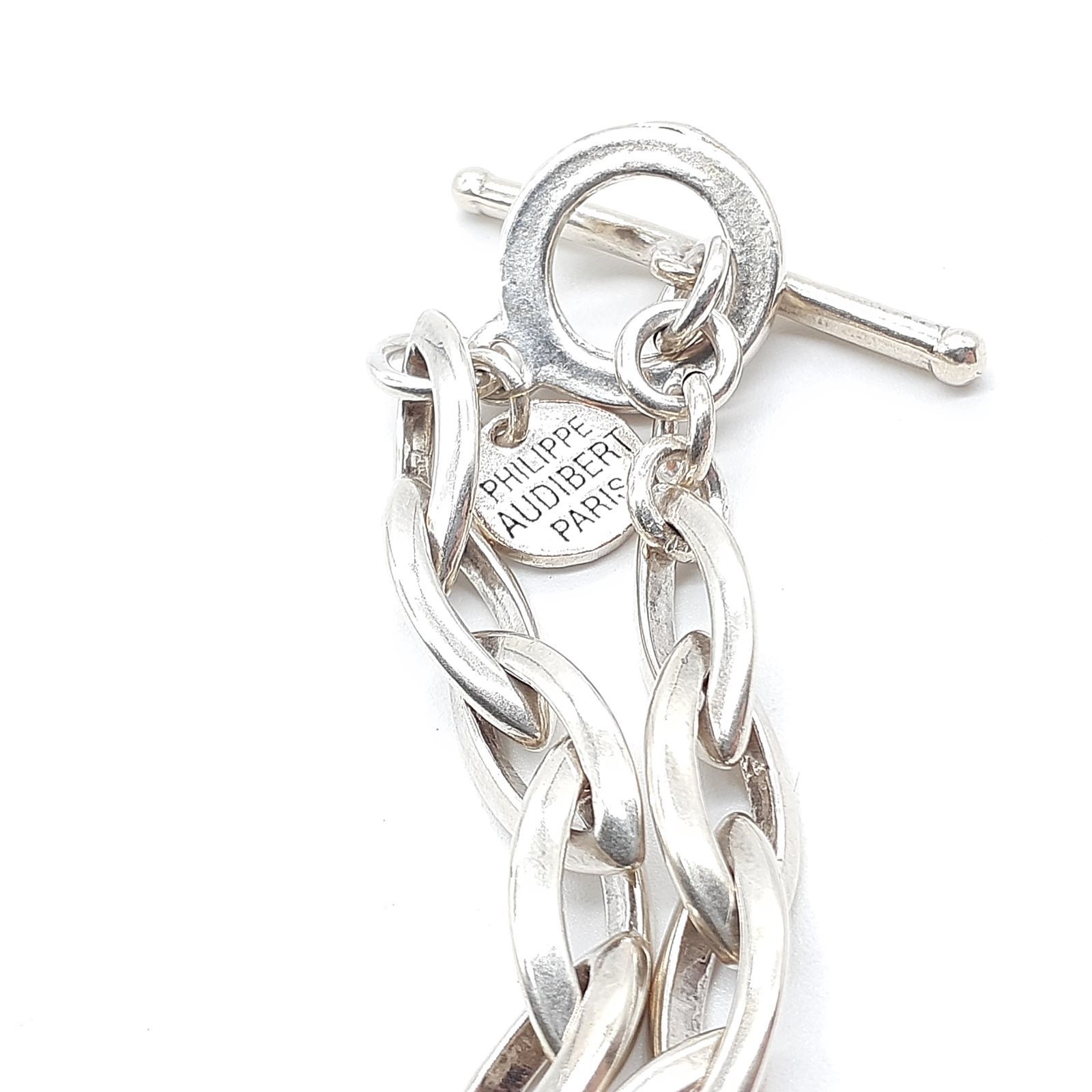 美品✨PHILIPPE AUDIBERT Elton チェーンブレスレット PHILIPPE AUDIBERT ブレスレット 「 AUDIBERT」 Elton オーバル