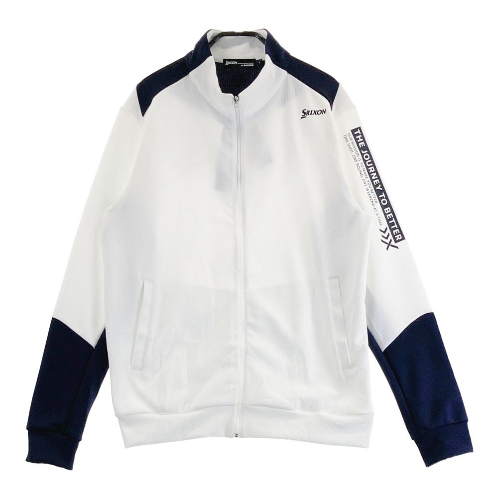 サイズ L SRIXON スリクソン ジップジャケット byDESCENT ホワイト系 240101529653 ゴルフウェア メンズ ストスト