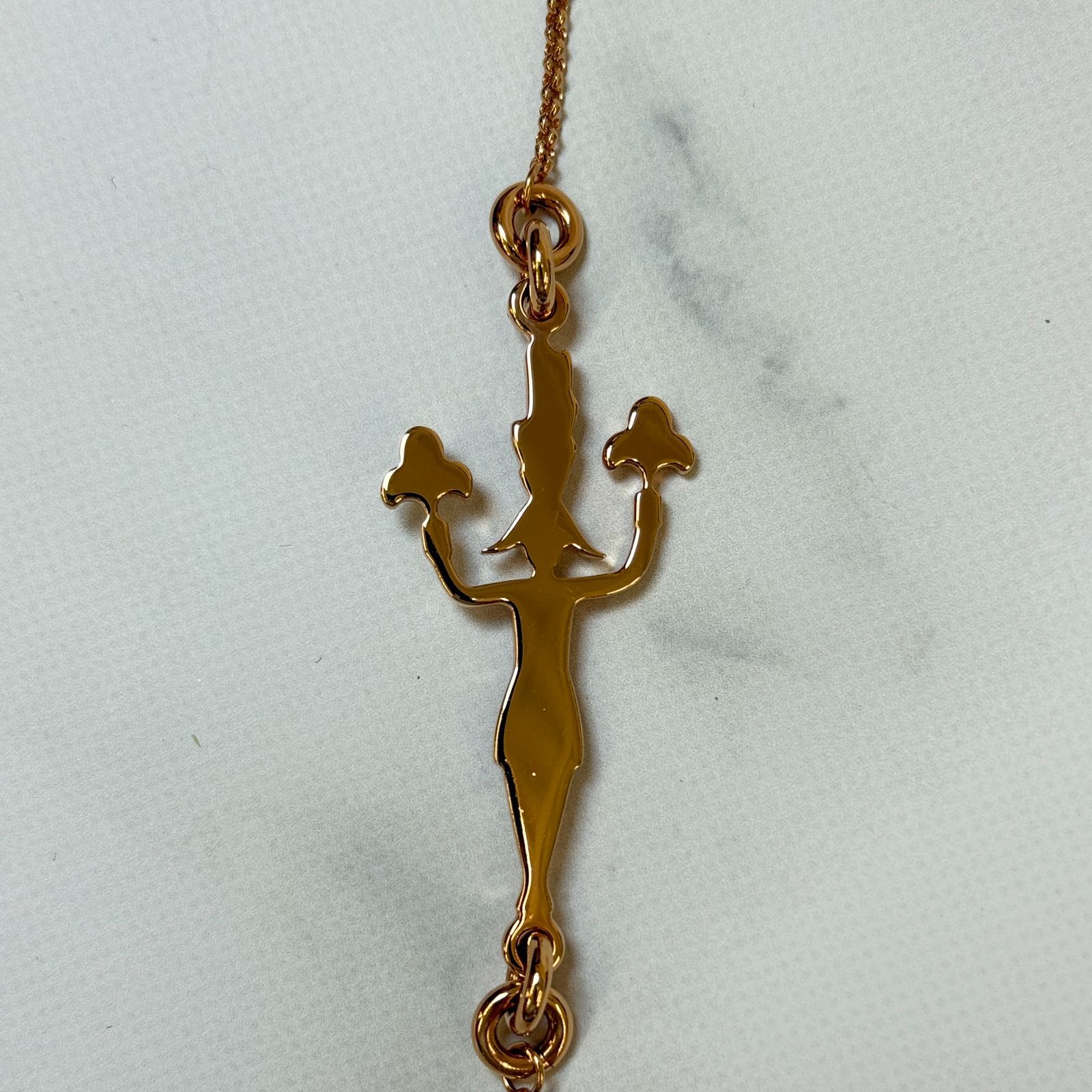 鑑定済み【 美品 】エルメス 《 Cheval 》 ローズゴールド レッド GP 