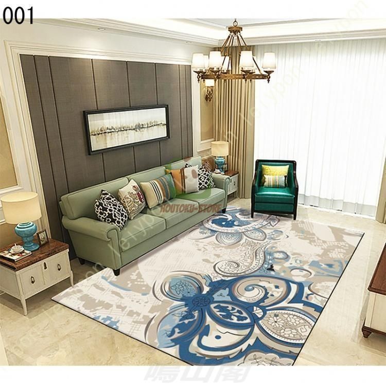 カーペット ラグ 長方形 北欧風 幾何柄 ポップ 滑り止め付 防ダニ 抗菌 防臭 プリント 短め毛足 1年中使えるタイプ ホットカーペット対応 WP 秘密105