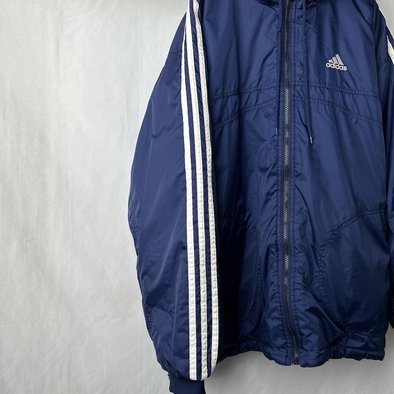 90s adidas アディダス リバーシブル ナイロンジャケット 3本ライン 