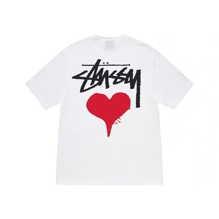 ステューシー STUSSY ホワイト Tシャツ ハート Lサイズ 半袖 特価値 STUSSY（ステューシー）STOCK HEART TEE stussy タグ