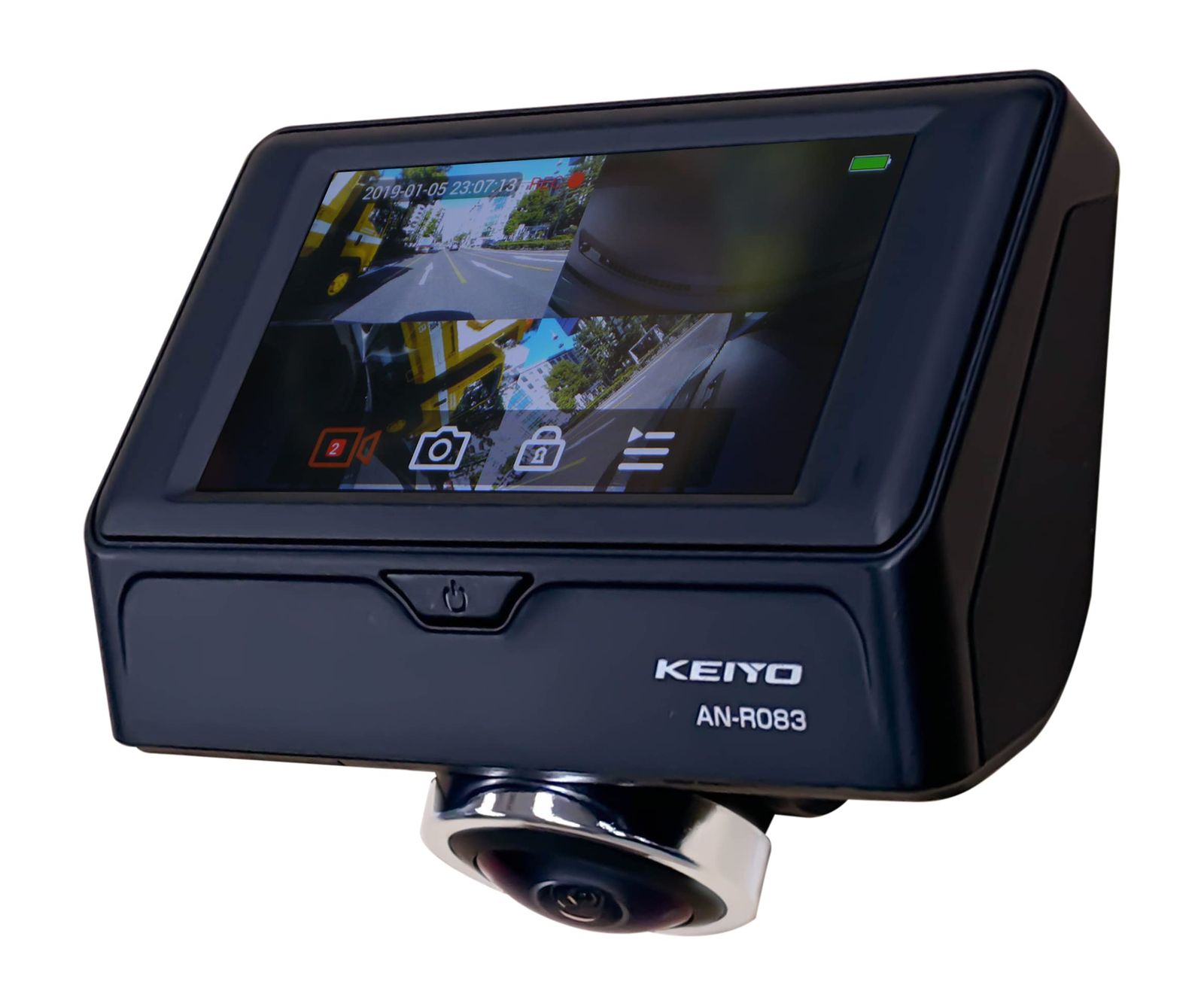 KEIYO パノラマドライブレコーダー AN-R083 360カメラ