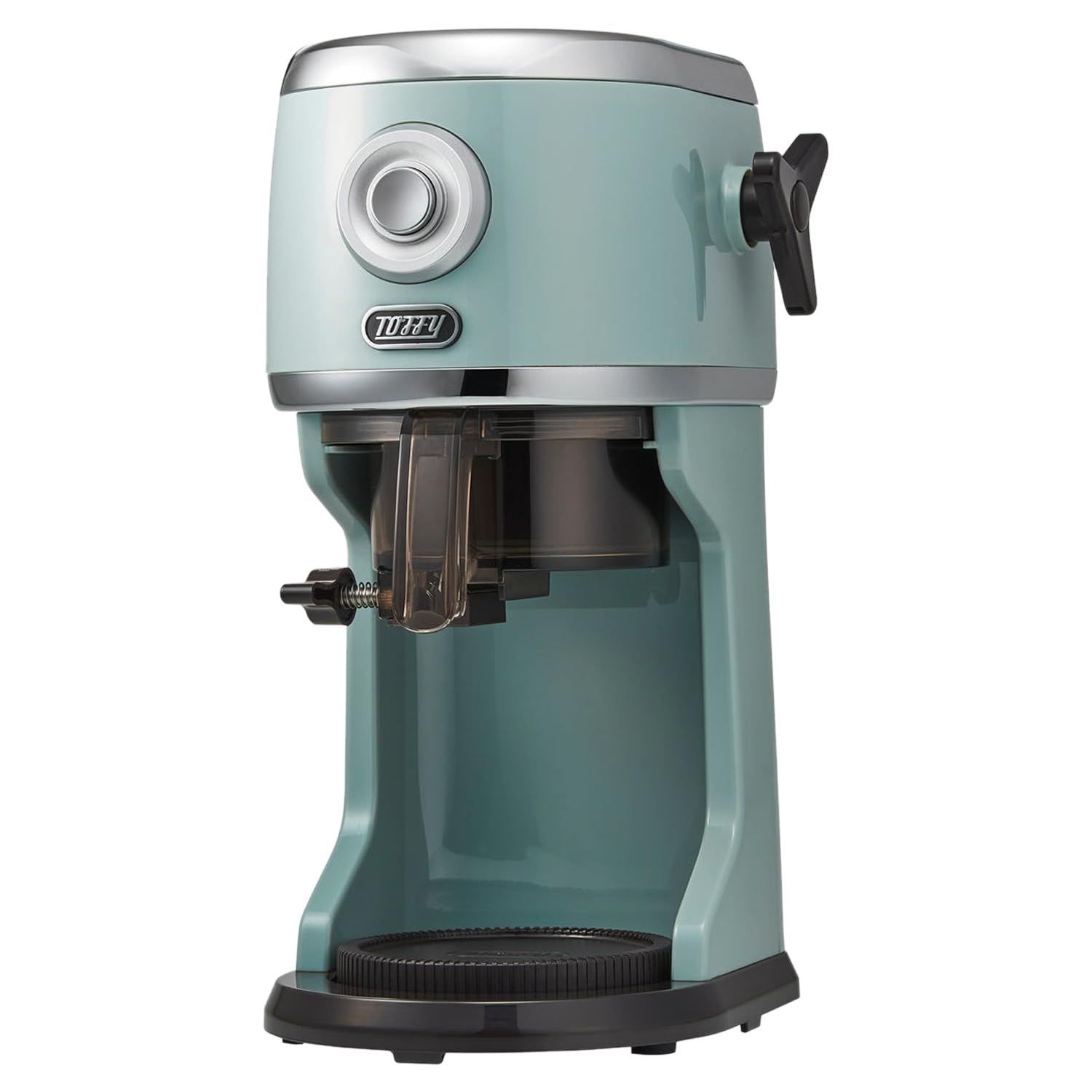 Toffy|トフィー コンパクト電動ふわふわかき氷器 K-IS14 モデル 最新 本格かき氷 冷凍フルーツ ハーフ氷 ミックス氷 ジュース ミルク氷 ふわふわ サラサラ シャリシャリ 製氷カップ付き K-IS14 ペールアクア