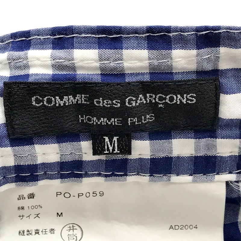 COMME des GARCONS HOMME PLUS コムデギャルソンオムプリュス ギンガム