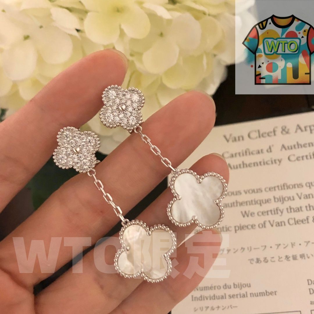 ダブルフラワー イヤリング