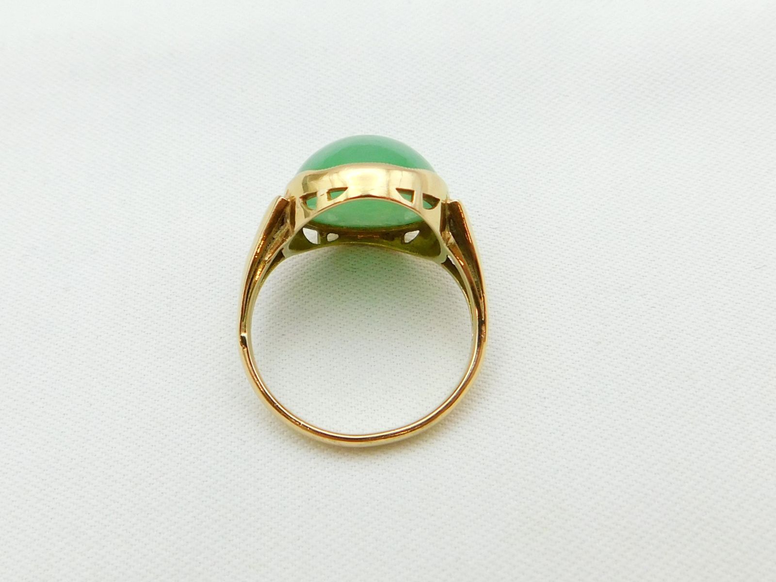 K18 天然 ムーンストーンリング サイズ11.5号 クレージュ 非対称