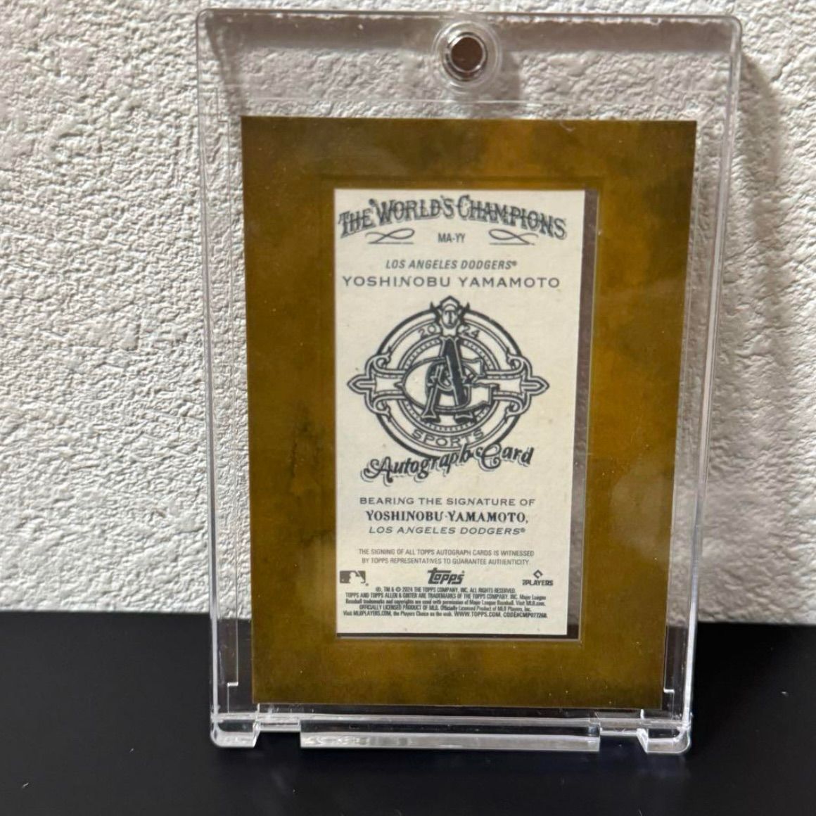 2025 Topps Allen - Ginter 山本由伸 直筆サインカード