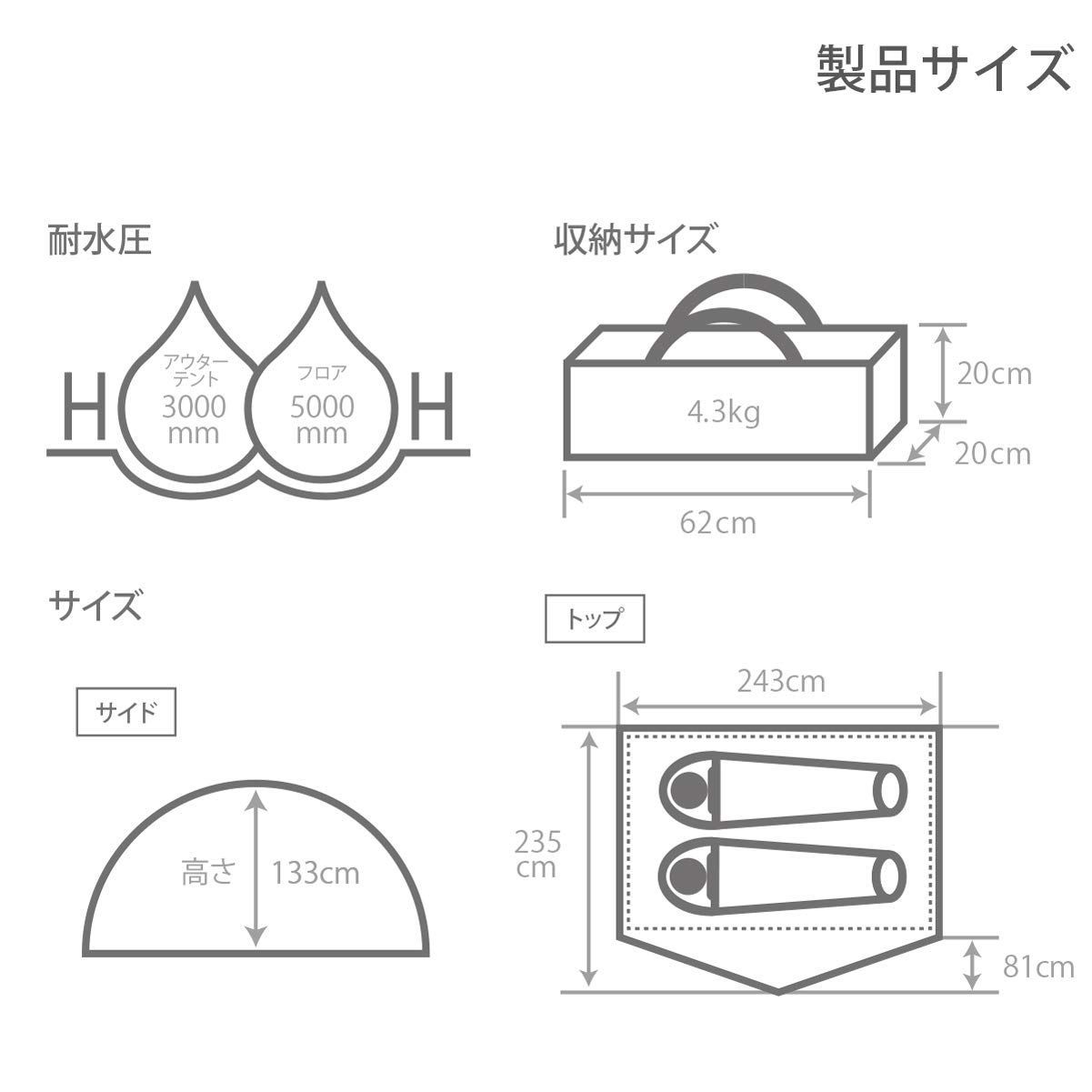 ライダーズワンタッチテント 【ツーリング仕様】 DOD(ディーオーディー