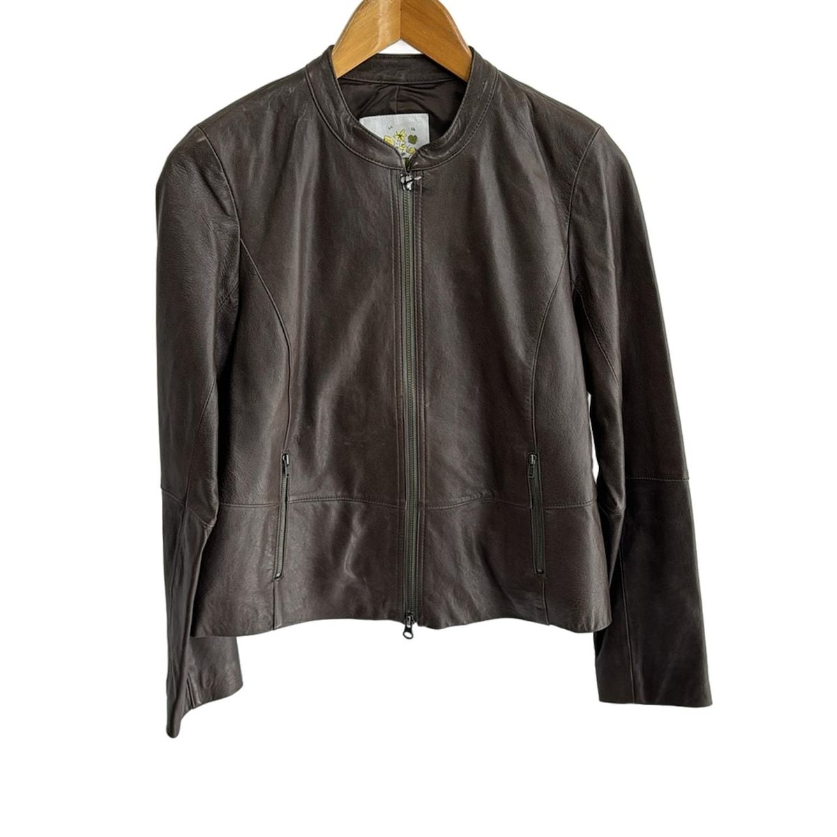 t.b ティービー|センソユニコ ライダースジャケット サイズ38 M レディース - ダークブラウン 長袖|レザー|ジップアップ|春|秋