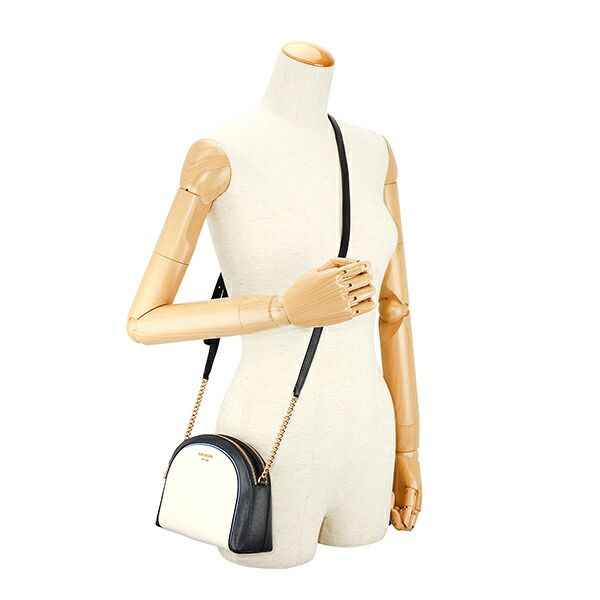 新品 ケイトスペード kate spade ショルダーバッグ ダブルジップ ドームクロスボディ クリームマルチ 新品 ケイトスペード kate spade ショルダーバッグ ダブルジップ