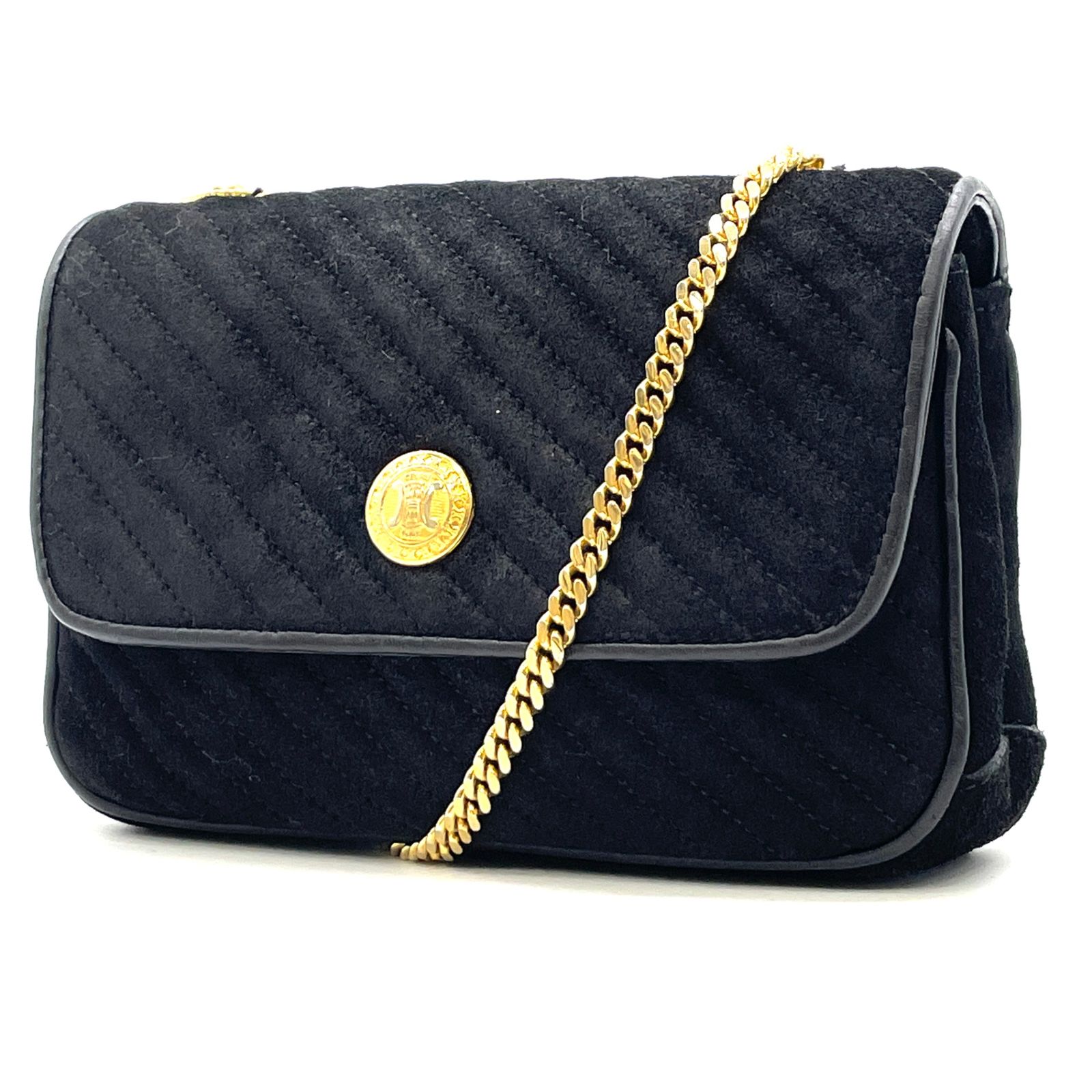レディース CELINE セリーヌ ショルダーバッグ トリオンフ チェーン 
