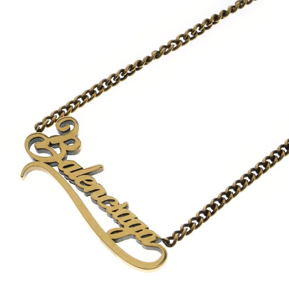 バレンシアガ チェーンネックレス 新品同様 BALENCIAGA バレンシアガ