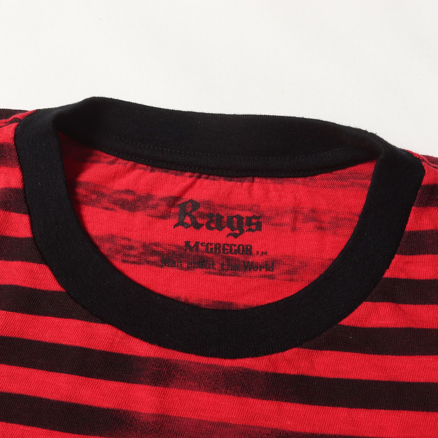 新品】Rags McGREGOR ラグスマックレガー Tシャツ レッド ブラック