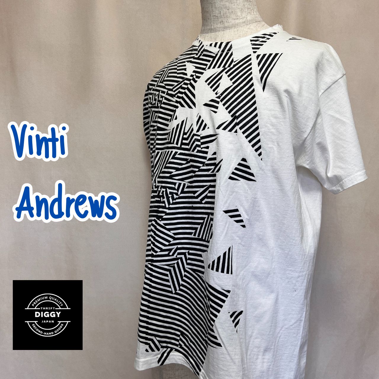 ヴィンティアンドリュース（VINTI ANDREWS) ダメージTシャツ Mサイズ - メルカリ