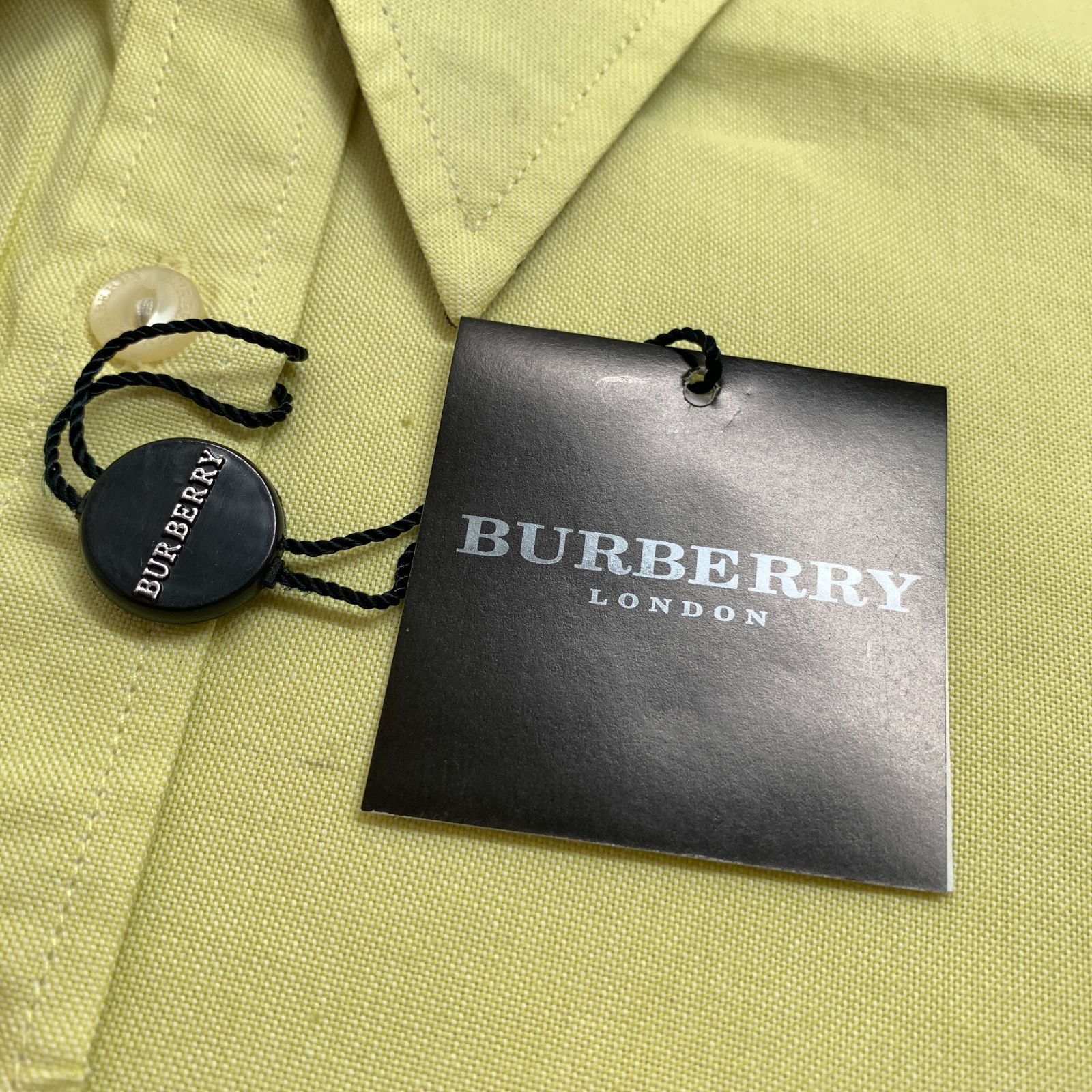 f001 H 未使用タグ付き BURBERRY LONDON LサイズL イエロー