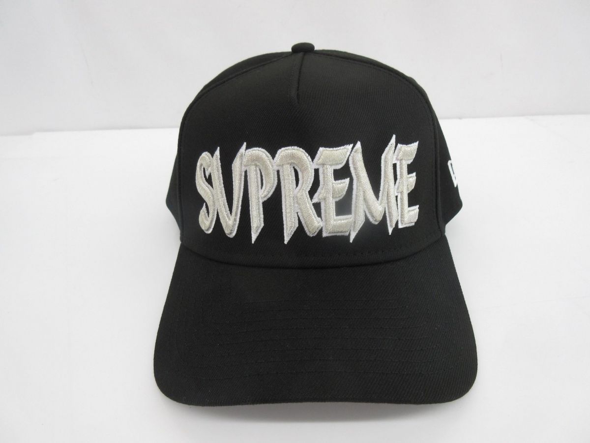 シュプリーム Supreme ニューエラ Sharp Spellout Adjustable 25fw ブラック 黒 メンズ
