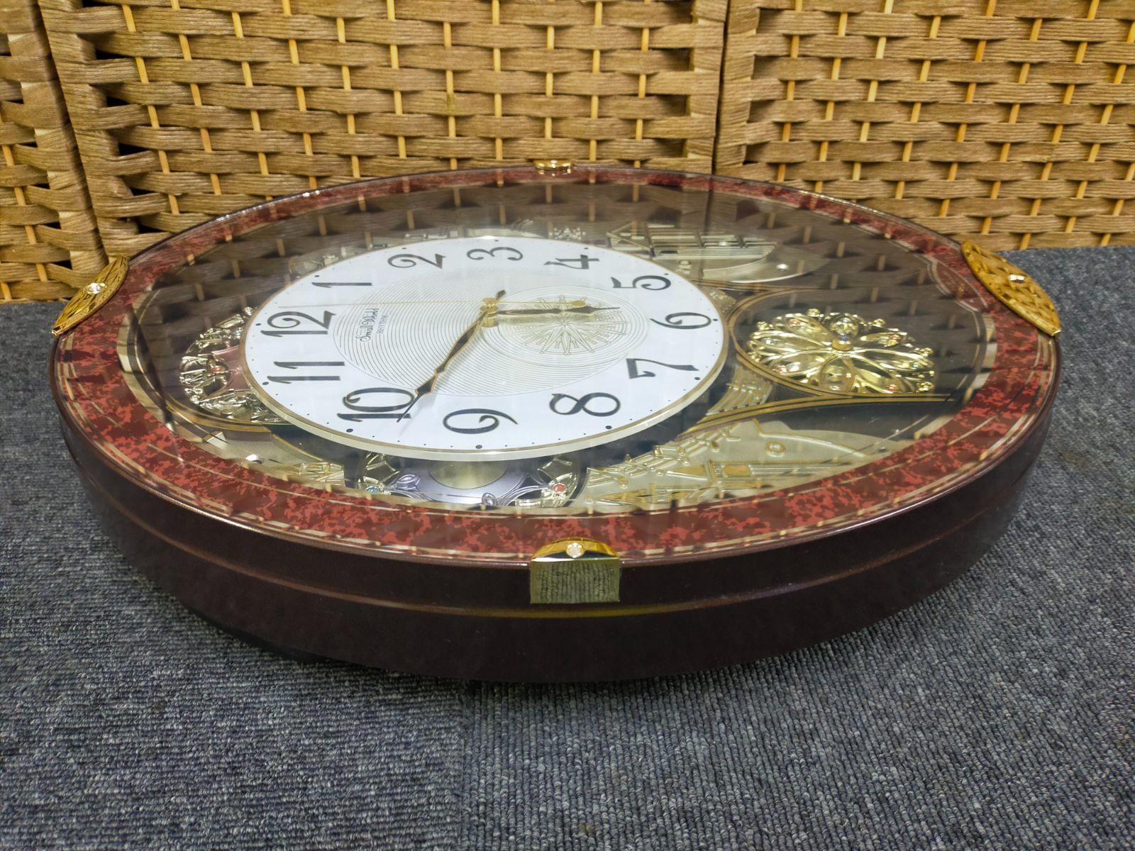 リズム　Small World　4MN509RH 壁掛け時計 Small World RHYTHM リズム 電波掛け時計 4MN509RH 電波時計 からくり