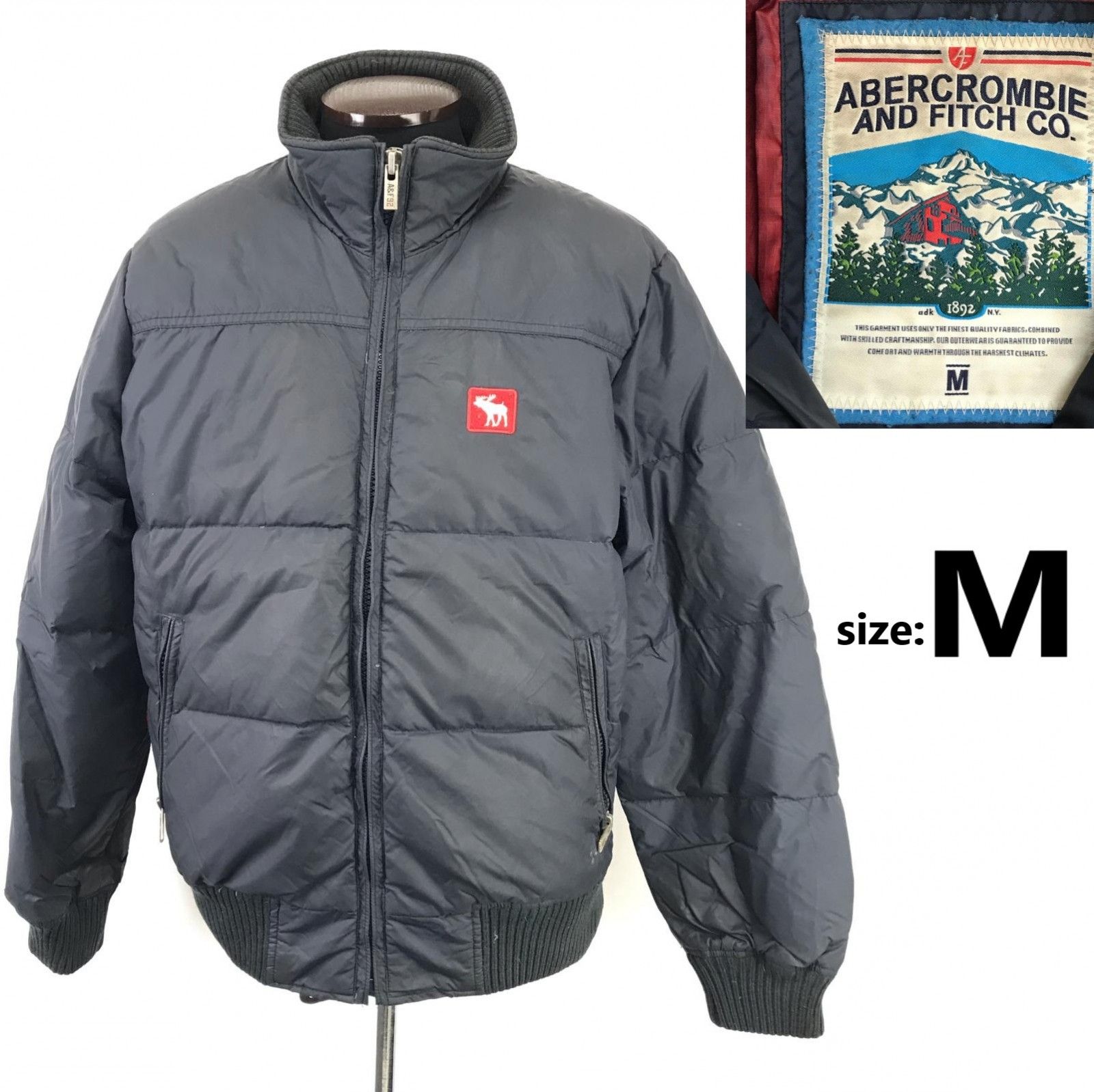 Vintage☆Abercrombie & Fitch/アバクロ☆肉厚ダウンジャケット