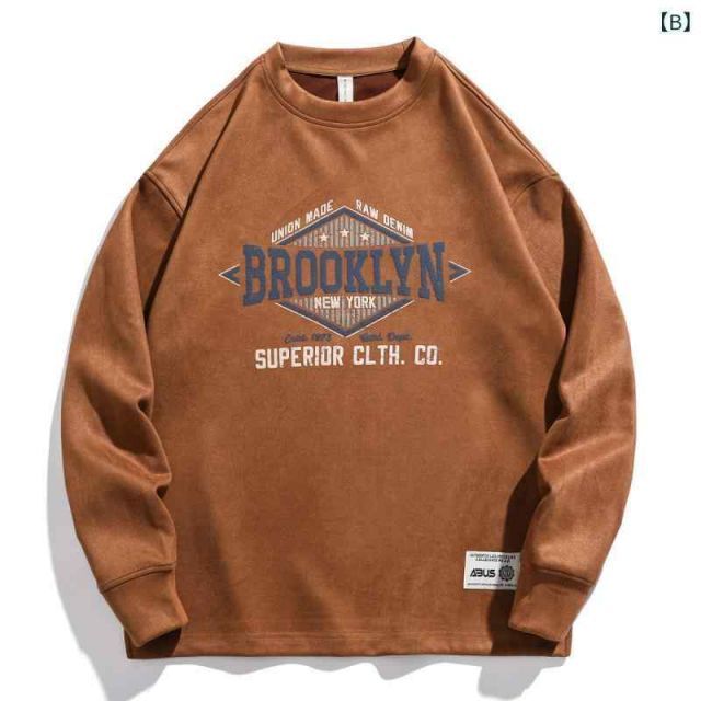 2XL メンズ ファッション 服 男性用 オシャレ シンプル 大人 かっこいい 大きいサイズ ストリート 紳士服 グリーン アメリカン レトロ 350グラム ヘビー スエード スウェットシャツ ダメージ T シャツ