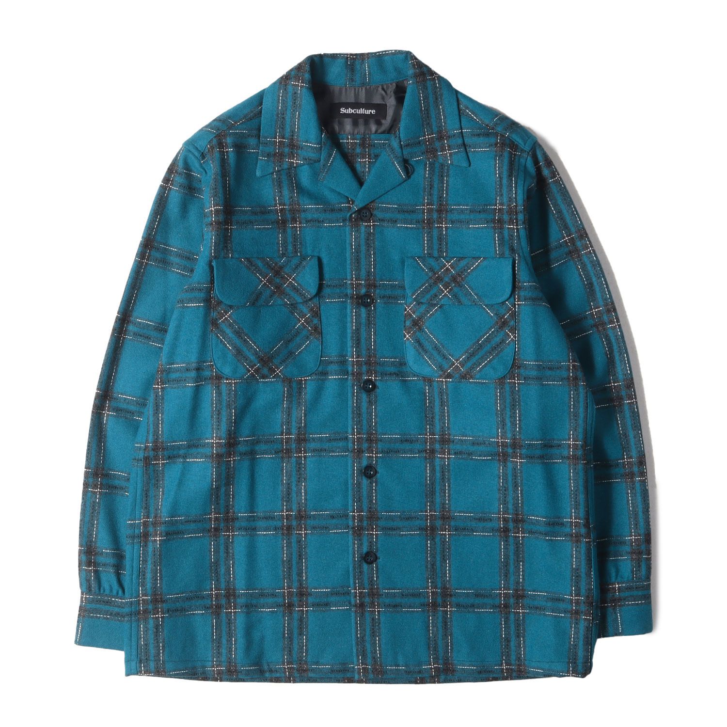最終値下げ！ subculture sc サブカルチャー チェック シャツ 3 サブカルチャー SC SUBCULTURE CHECK SHIRT BLUE 【公式通販】