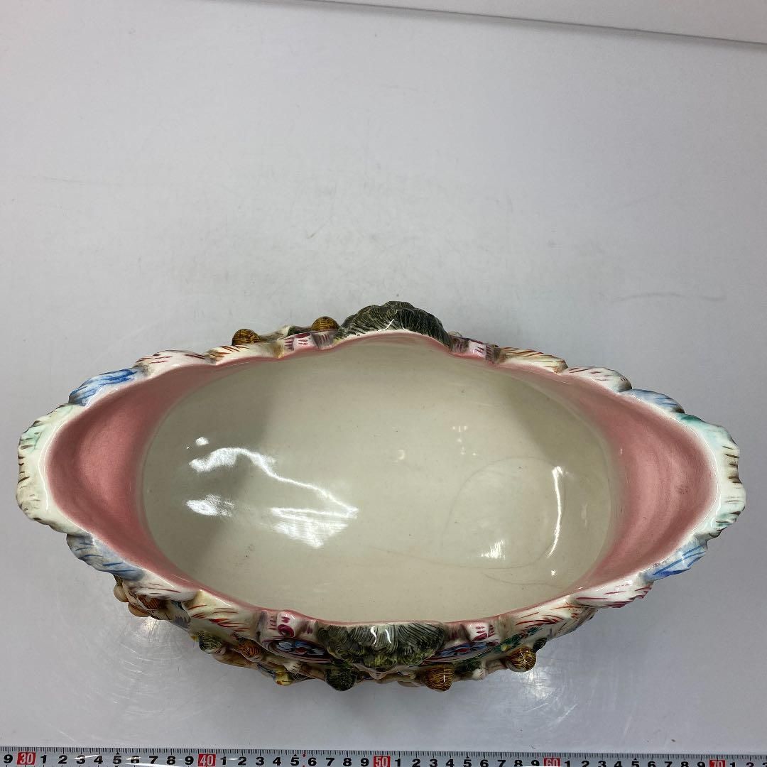 カポディモンテ 浮彫天使紋花瓶