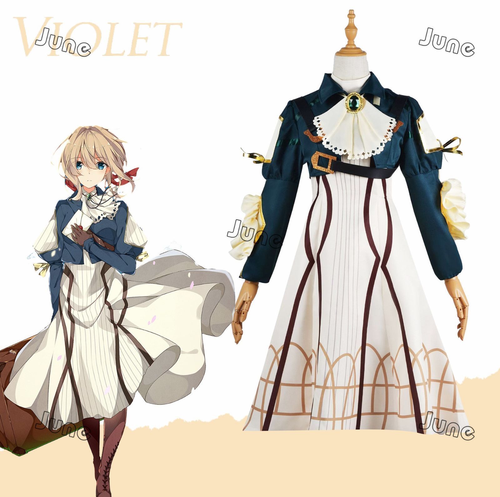 ヴァイオレット エヴァーガーデン ヴァイオレット エヴァーガーデン Violet Evergarden 仮装変装 cosplay コスチューム ハロウィンパーティーイベント