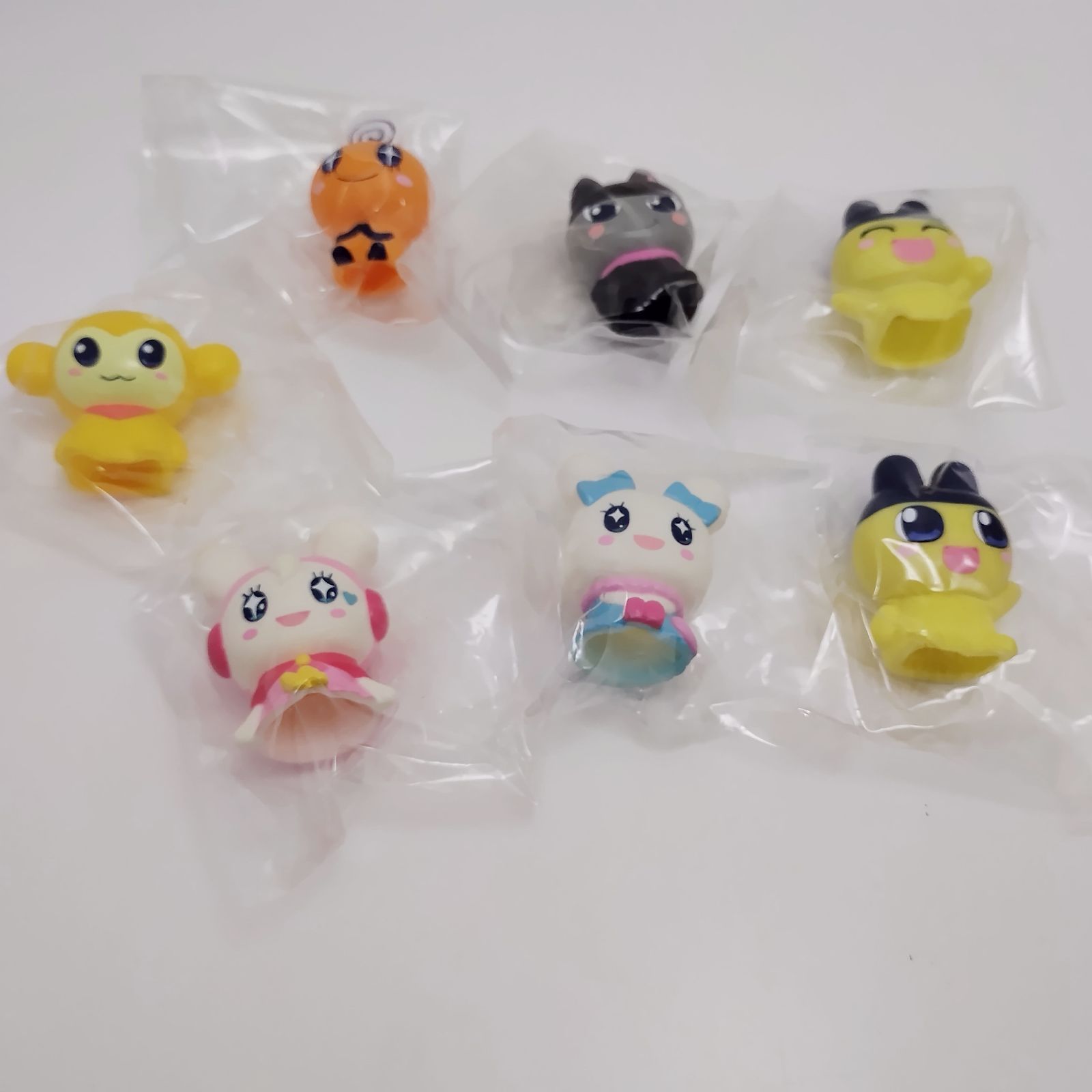たまごっち　ソフビ　指人形　レトロ バンダイ たまごっち ソフビ フィギュア 指人形 レトロ レア7体