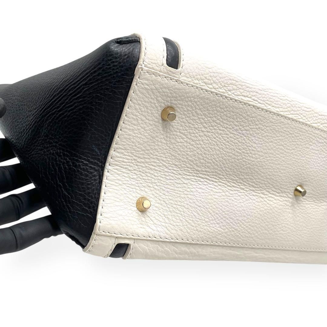 極美品 FURLA フルラ トートバッグ カレッジ 肩掛け バイカラー